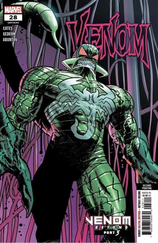 Venom #28 (Marvel Comics, 2018), raw comic book in NM condition — front cover