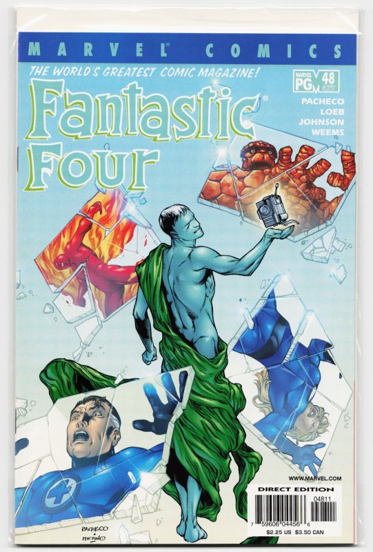 Fantastic Four #48 (Marvel Comics, 2001), raw, ungraded comic book — front cover