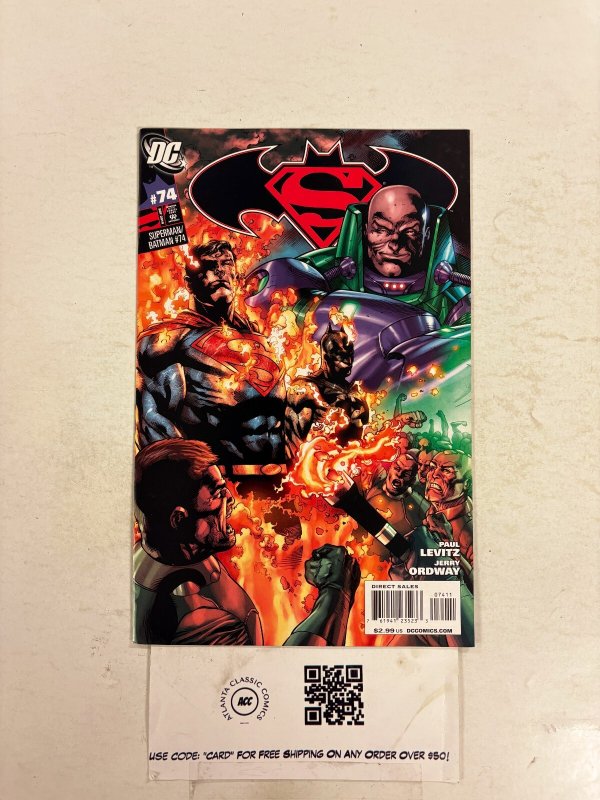Superman Batman #74 (DC Comics, 2010), raw comic book in NM condition — front cover