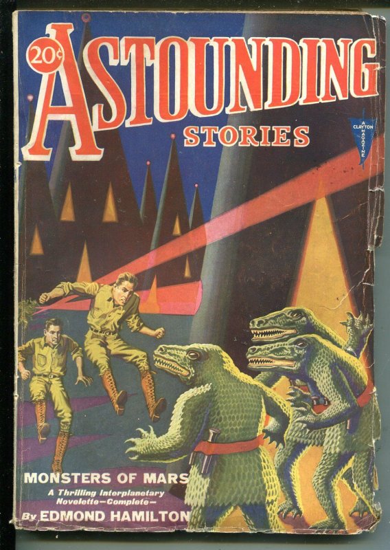 Astounding Stories 04/1931-Clayton-Alligator MEN-HAMILTON-CUMMINGS-vg+ (Clayton Magazines, 1931), raw, ungraded comic book — front cover
