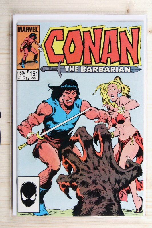 Conan the Barbarian #161 (Marvel Comics, 1984), raw comic book in VF+ 8.5 condition — front cover