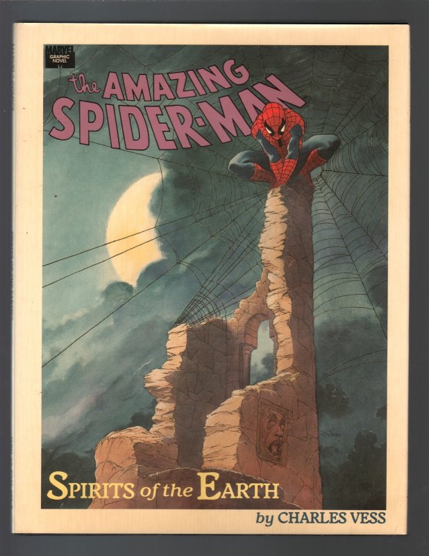 Amazing Superman: Spirits of the Earth-Charles Vess-Hardcover-1990, raw, ungraded comic book — front cover