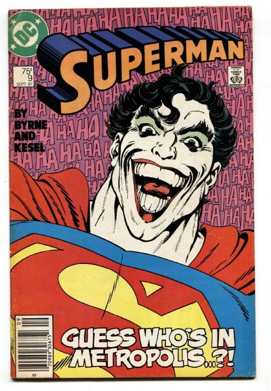 Superman #9 (DC Comics, 1987), raw, ungraded comic book — front cover