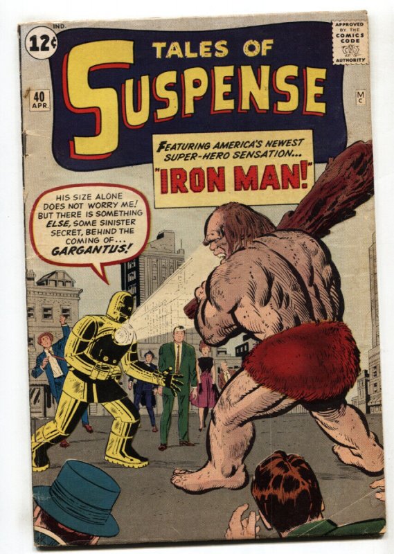 Tales of Suspense #40 (Marvel Comics, 1963), raw, ungraded comic book — front cover