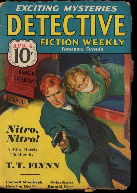 Detective Fiction Weekly - 04/04/36 - Condition: VG - 73488, raw comic book in VG condition — front cover