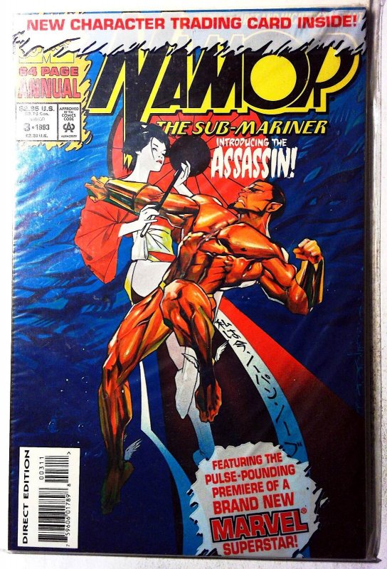 Namor, Sub-Mariner Annual #3 (Marvel Comics, 1993), raw, ungraded comic book — front cover