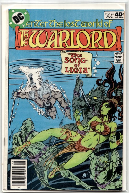 Warlord #24 (DC Comics, 1979), raw, ungraded comic book — front cover