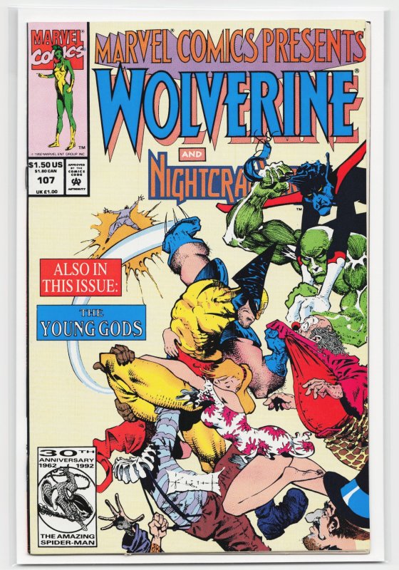 Presents #107 (Marvel Comics, 1992), raw, ungraded comic book — front cover
