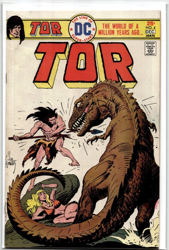 Tor #4 (Marvel Comics, 1975), raw, ungraded comic book — front cover