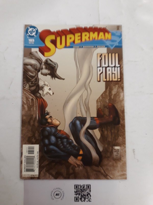 Superman #185 (DC Comics), raw comic book in NM condition — front cover