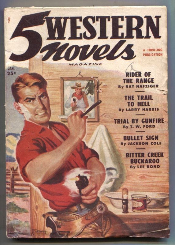 5 Western Novels #2, raw, ungraded comic book — front cover