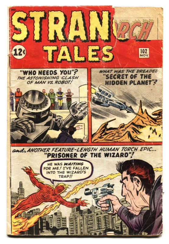 Strange Tales #102 - 1963 - Marvel - FR/G - Comic Book (Marvel Comics, 1963), raw comic book in FR condition — front cover