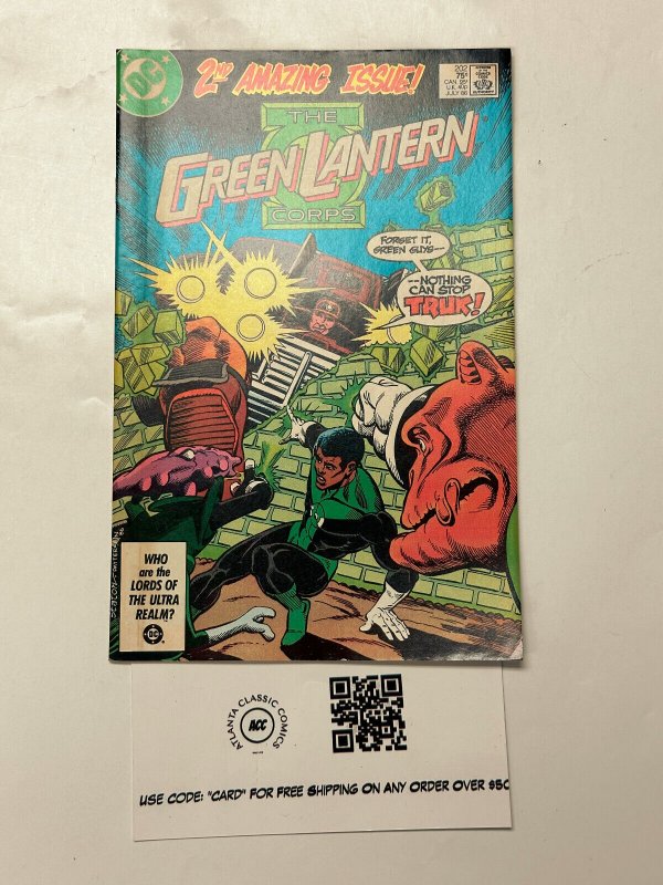 Green Lantern Corp #202 (DC Comics), raw comic book in VG condition — front cover