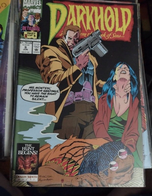 Darkhold #9 (Marvel Comics, 1993), raw, ungraded comic book — front cover