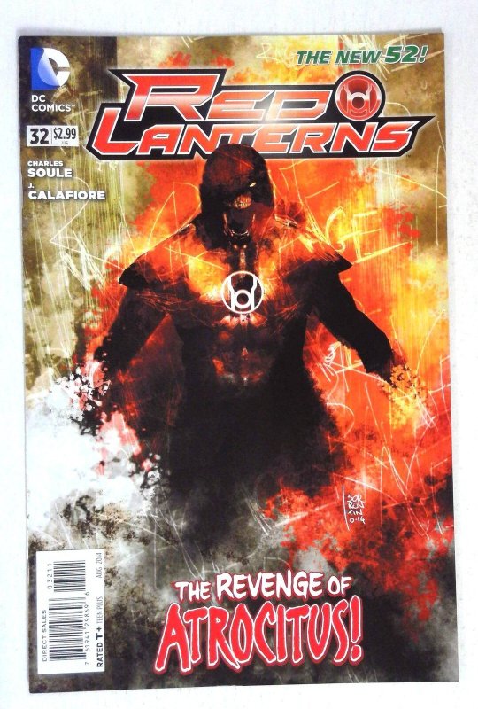 Red Lanterns #32 (DC Comics, 2014), raw comic book in NM- condition — front cover