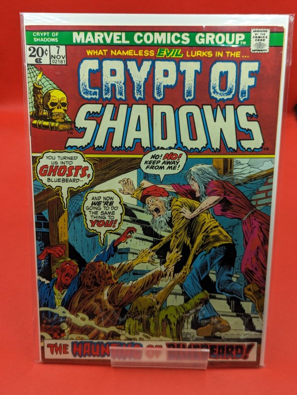 Crypt of Shadows #7 (1973), raw, ungraded comic book — front cover