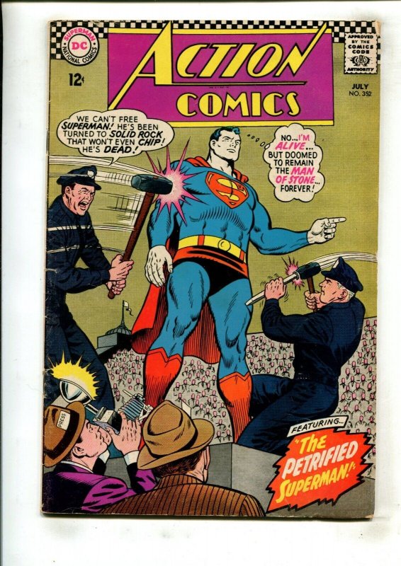 Action Comics #352 (DC Comics, 1967), raw comic book in 4.0 condition — front cover