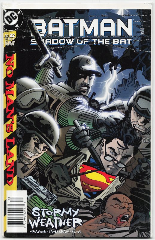 Batman: Shadow of the Bat #92 (DC Comics, 1999), raw, ungraded comic book — front cover