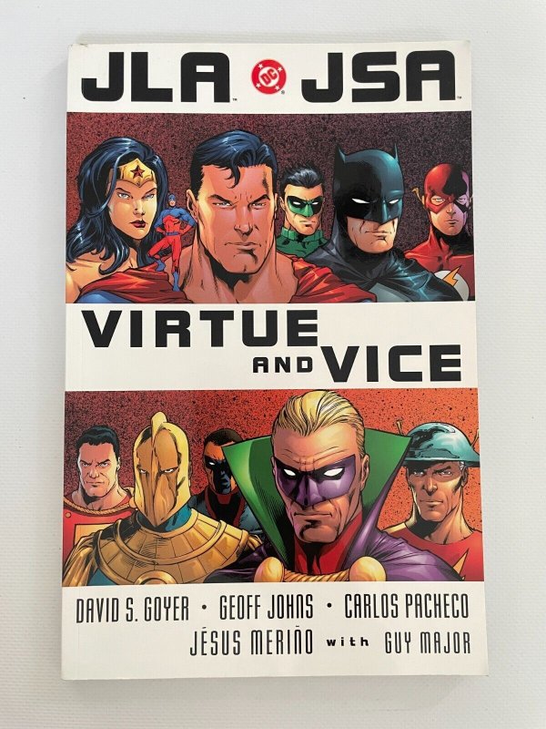 JLA JSA Virtue & Vice DC Comics TPB Graphic Novel Comic Book Superman #2, raw, ungraded comic book — front cover