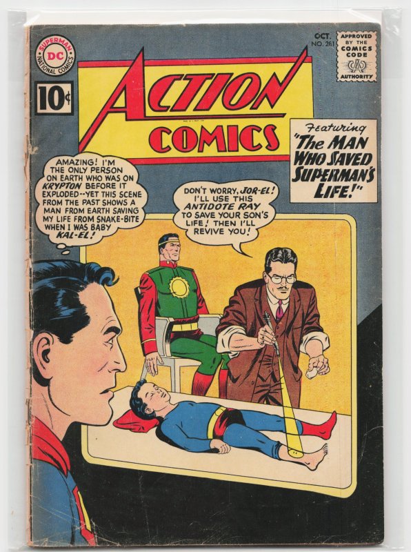 Action Comics #281 (DC Comics, 1961), raw, ungraded comic book — front cover