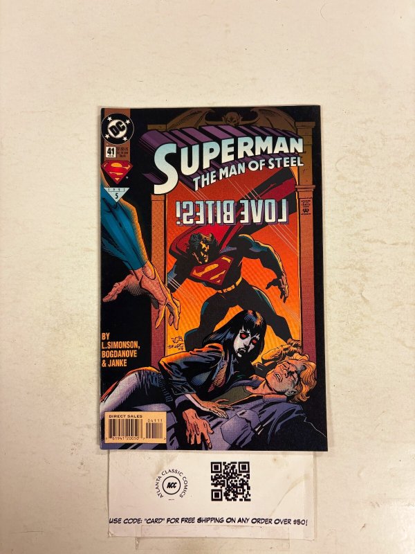 Superman the Man of Steel #41 (DC Comics), raw comic book in NM condition — front cover