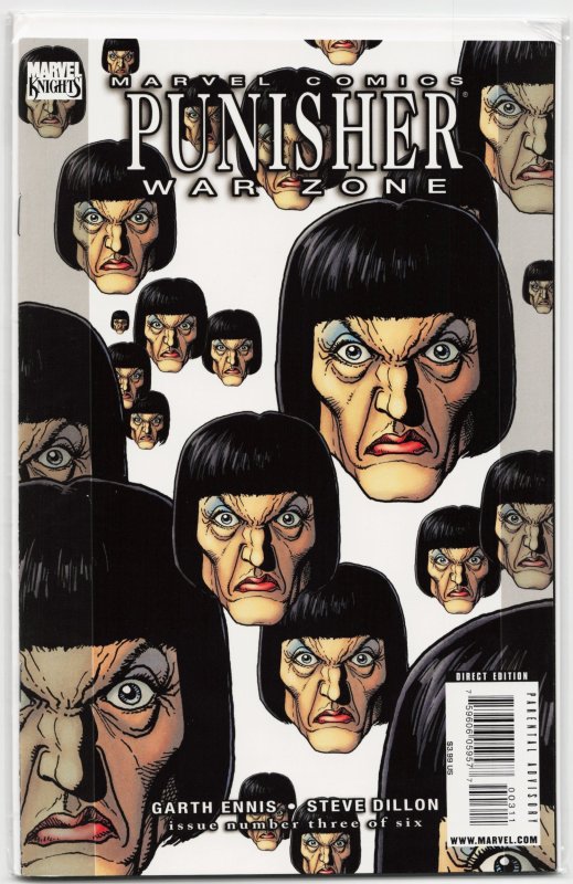 Punisher: War Zone #3 (Marvel Comics, 2009), raw, ungraded comic book — front cover
