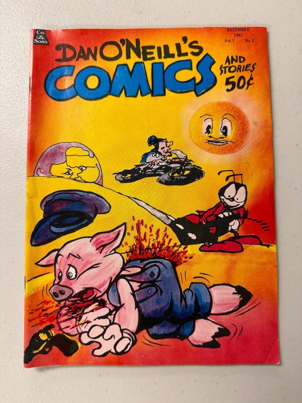 Dan O'Neill's Comics & Stories #2, raw comic book in VF condition — front cover