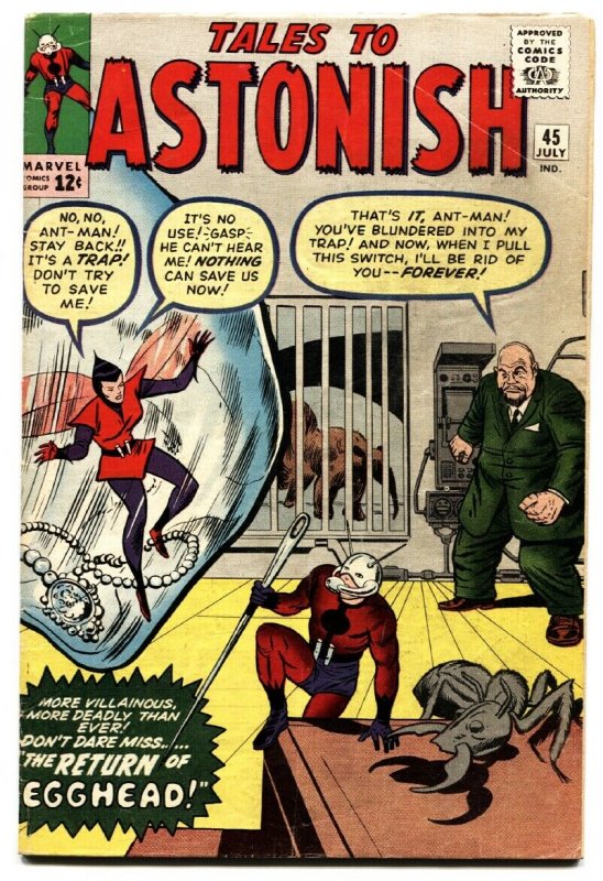 Tales to Astonish #45 (Marvel Comics), raw, ungraded comic book — front cover
