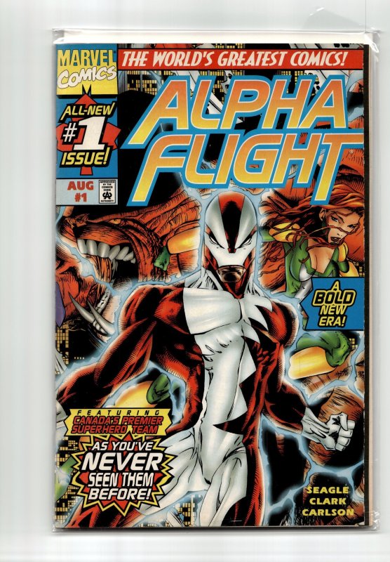 Alpha Flight #1 (Marvel Comics, 1997), raw, ungraded comic book — front cover