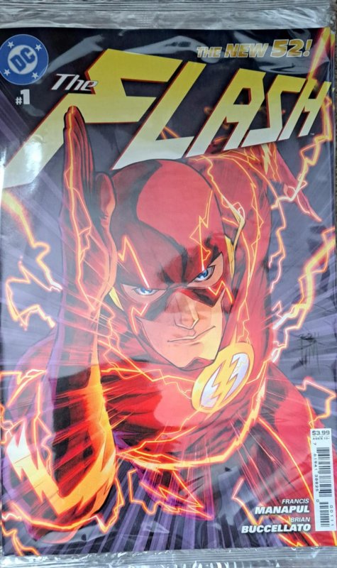 The Flash #1 (DC Comics, 2011), raw, ungraded comic book — front cover