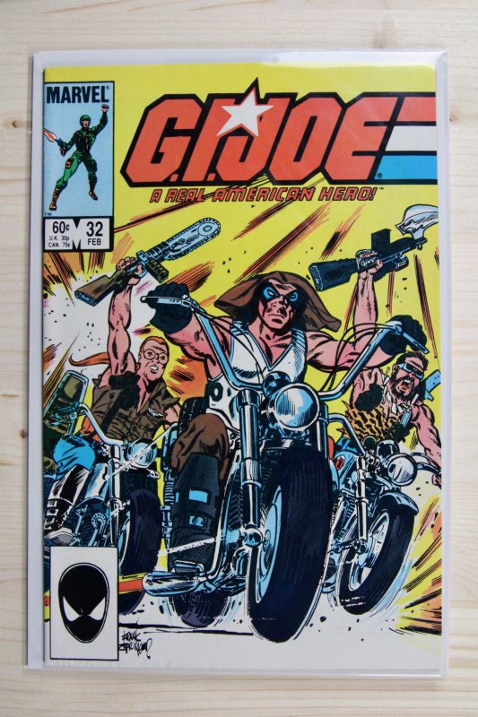 G.I. Joe: A Real American Hero #32 (Marvel Comics, 1985), raw comic book in VF/NM 9.0 condition — front cover