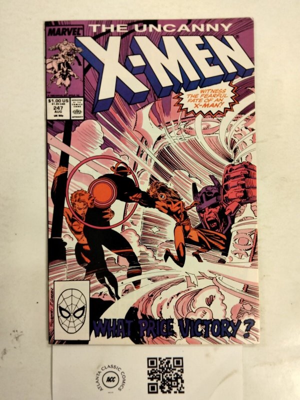 The Uncanny X-Men #247 (Marvel Comics), raw comic book in NM condition — front cover