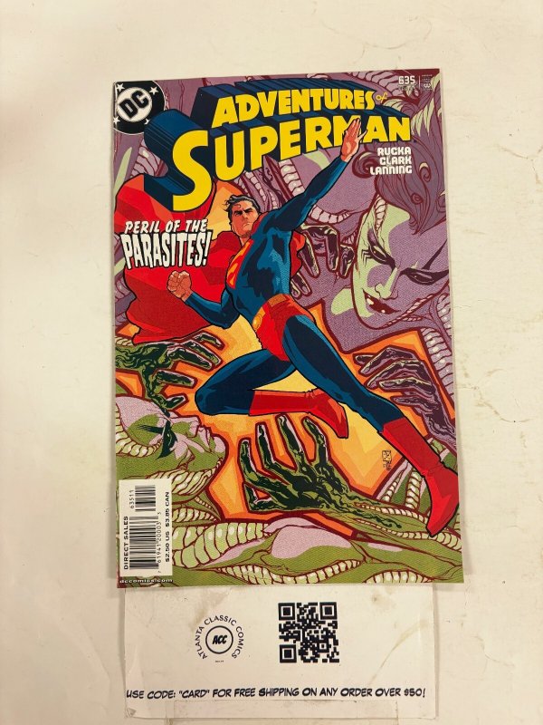 Adventures of Superman #635 (DC Comics, 2005), raw comic book in NM condition — front cover