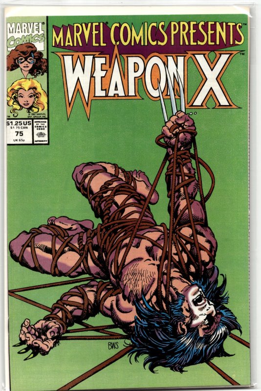 Presents #75 (Marvel Comics, 1991), raw, ungraded comic book — front cover