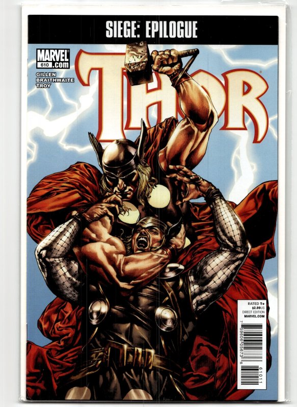 Thor #610 (Marvel Comics, 2010), raw, ungraded comic book — front cover