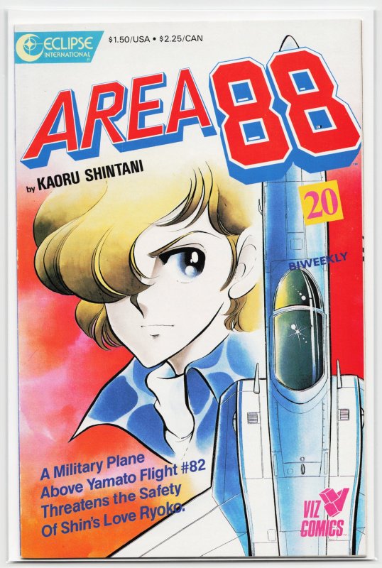 Area 88 #20 (1988), raw, ungraded comic book — front cover