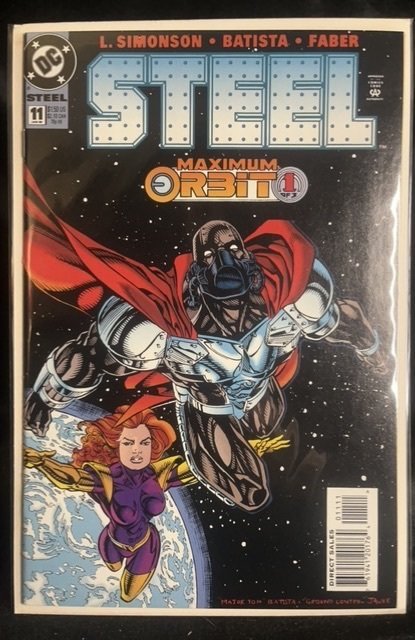 Steel #11 (DC Comics, 1995), raw, ungraded comic book — front cover
