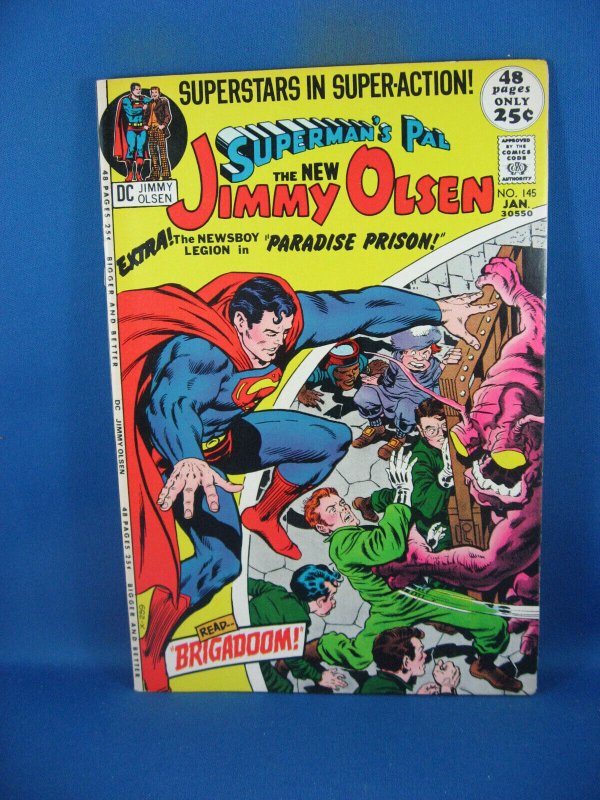 Superman Pal Jimmy Olsen #147 (DC Comics, 1972), raw comic book in VF- condition — front cover