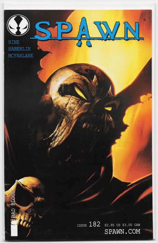 Spawn #182 (Image Comics, 2008), raw, ungraded comic book — front cover