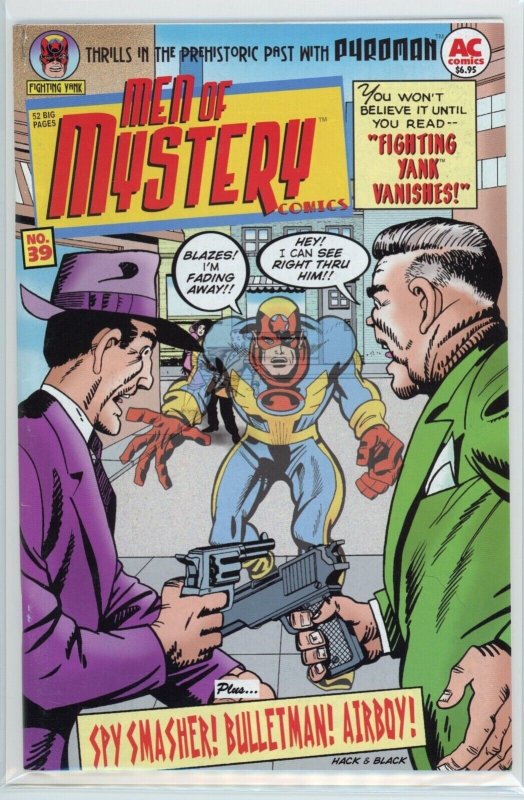 Men of Mystery Comics #39 (2003), raw comic book in VF 8.0 condition — front cover