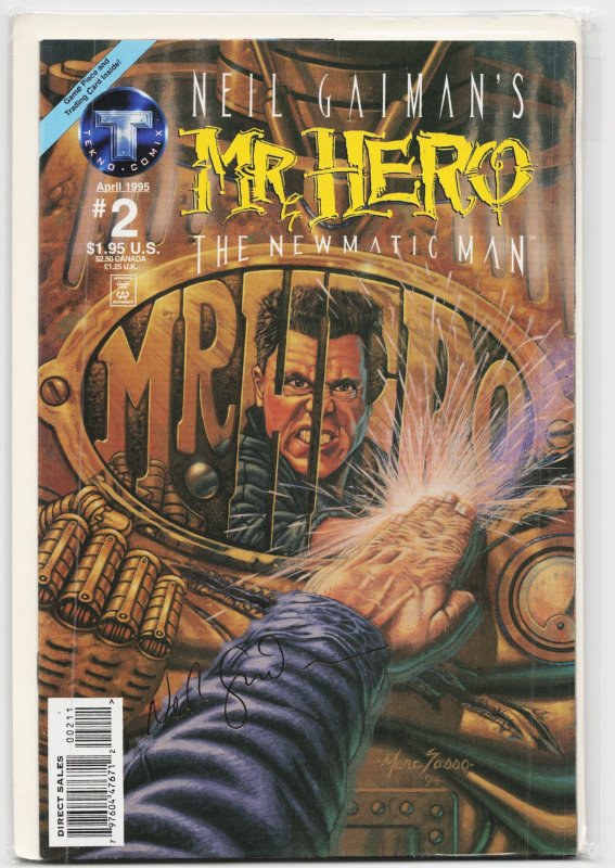 Mr. Hero the Newmatic Man #2 (Big Entertainment, 1995), raw, ungraded comic book — front cover