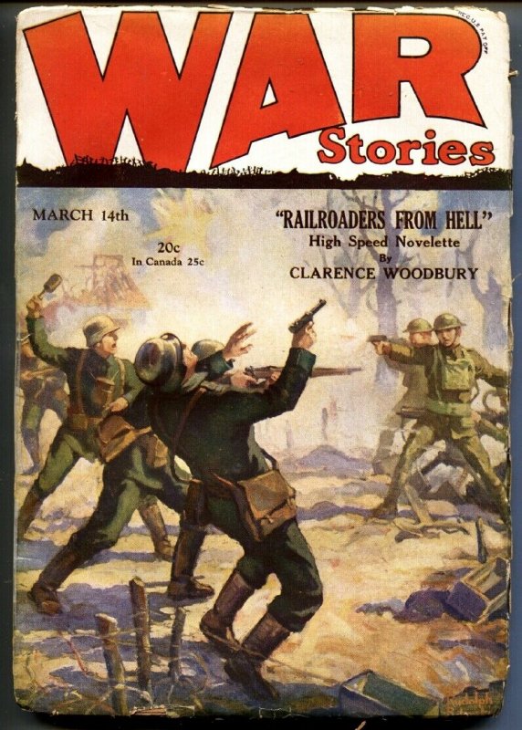 War Stories Pulp March #14, raw, ungraded comic book — front cover