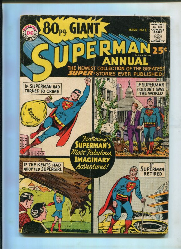 Superman Annual #1 (DC Comics), raw comic book in 6.0 condition — front cover