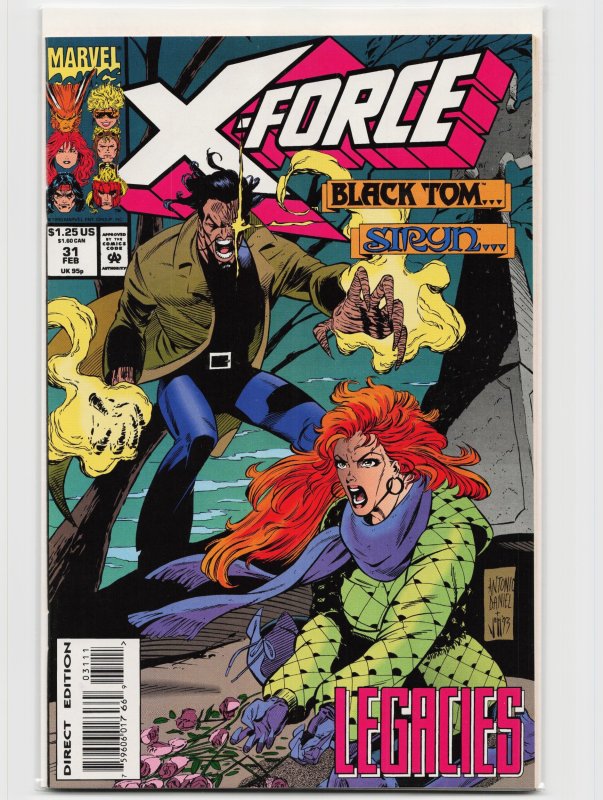 X-Force #31 (Marvel Comics, 1994), raw, ungraded comic book — front cover