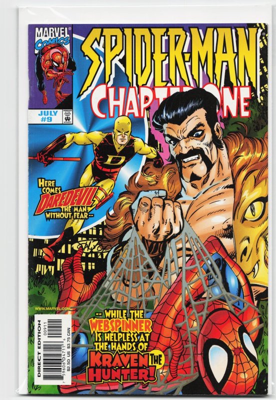 Spider-Man: Chapter One #9 (Marvel Comics, 1999), raw, ungraded comic book — front cover