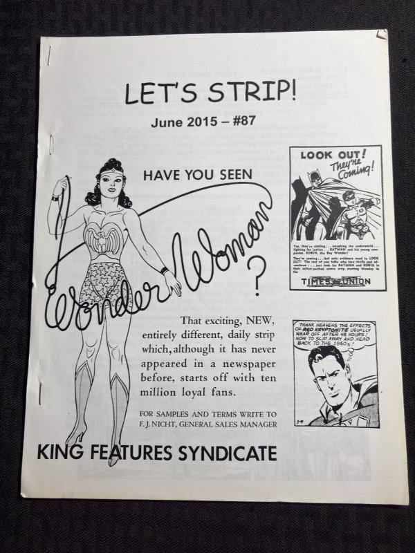 2015 Let's Strip Fanzine #87 (2015), raw comic book in FN 6.0 condition — front cover
