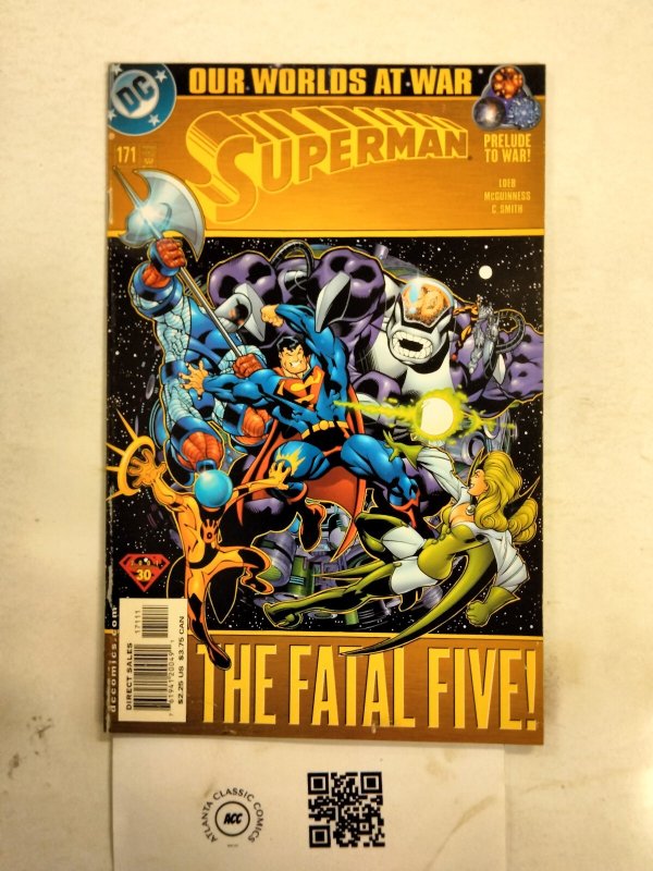 Superman #171 (DC Comics), raw comic book in NM condition — front cover