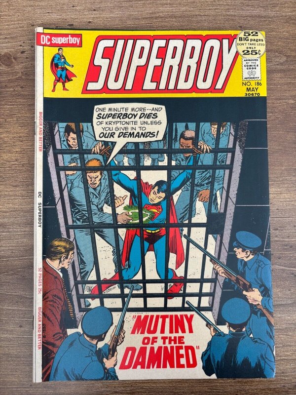 Superboy #186 (DC Comics), raw comic book in NM condition — front cover