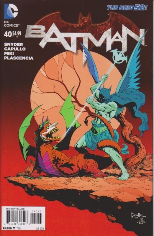 Batman #40 (DC Comics, 2011), raw comic book in VF condition — front cover