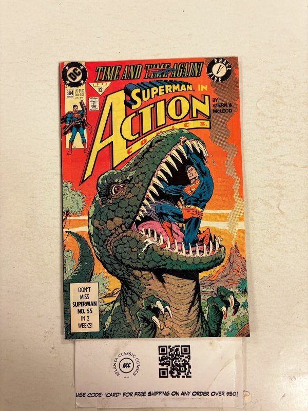 Action Comics #664 (DC Comics), raw comic book in NM condition — front cover